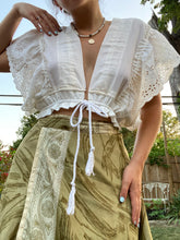 Load image into Gallery viewer, White Butterfly Top