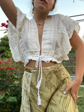 Load image into Gallery viewer, White Butterfly Top