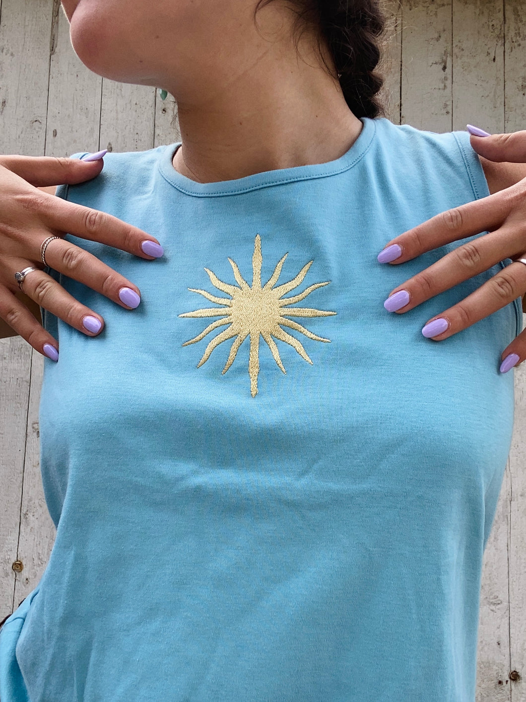 Soul Shine Tank in TURQUOISE